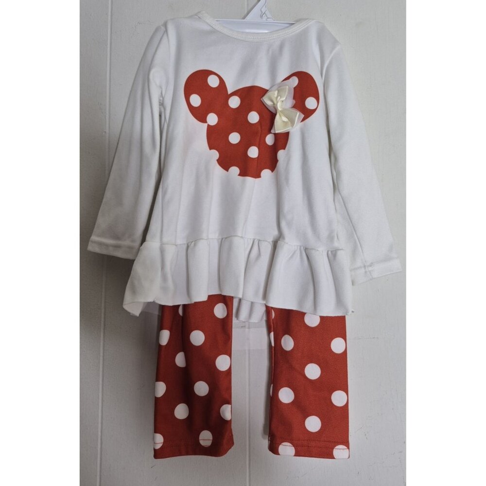 Unbranded Long Sleeve Graphic Print Shirt And Pants Outfit Toddler Girl Sz 2T